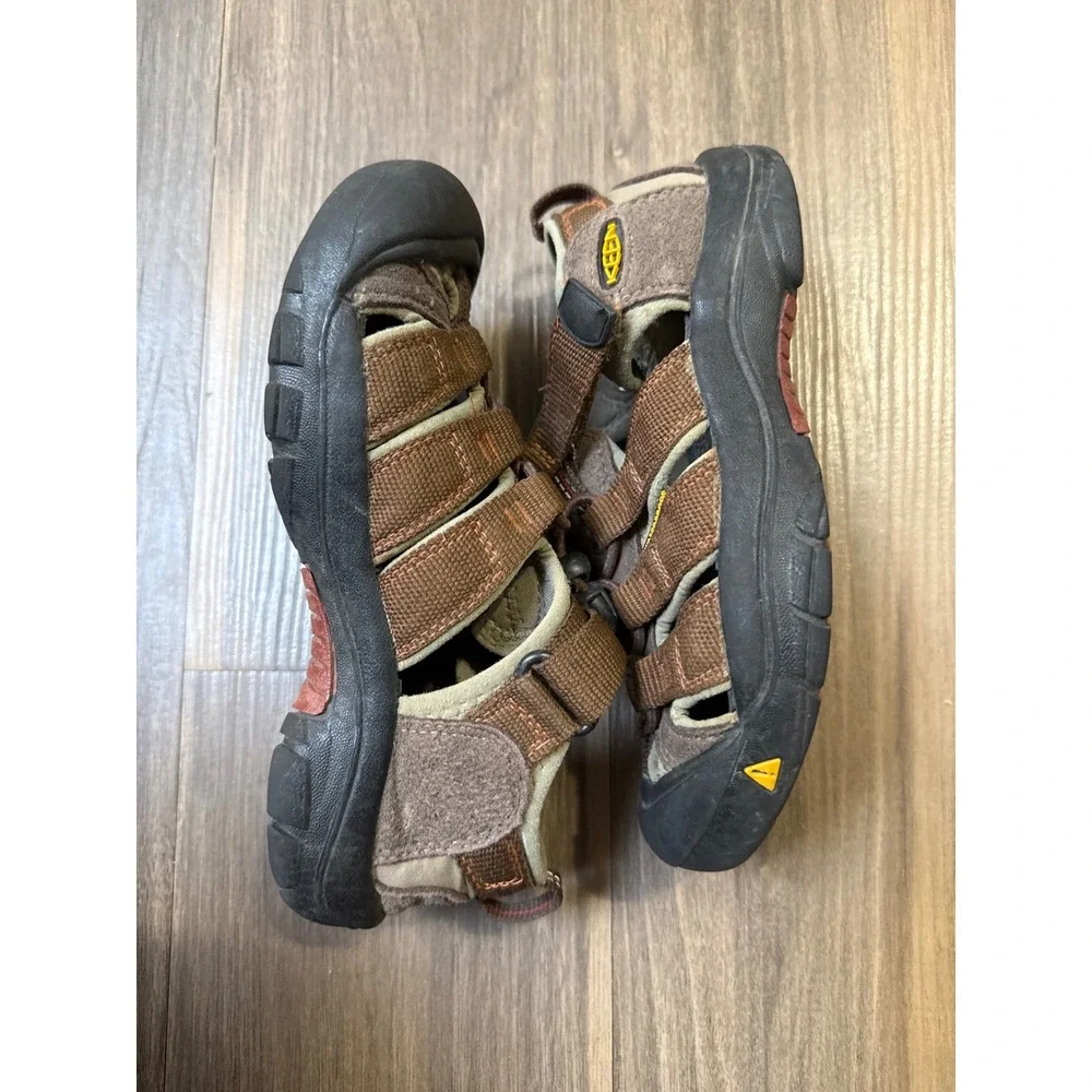 Keen Newport H2 Sandals Kids Size 1 Brown Waterproof Hiking Sport Water Shoes